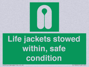 Life jackets stowed within